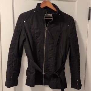 Zara Black Utility Jacket with Belt